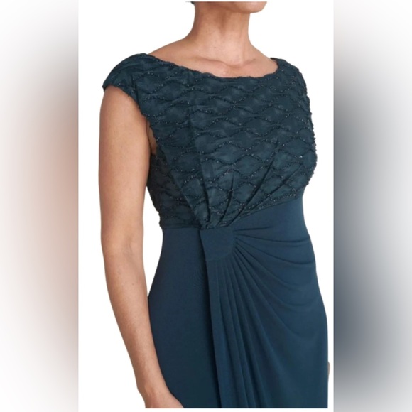 Connected Dress Navy Blue 12 Shimmer Stretch Cruise Wedding Party Washable - Picture 1 of 8